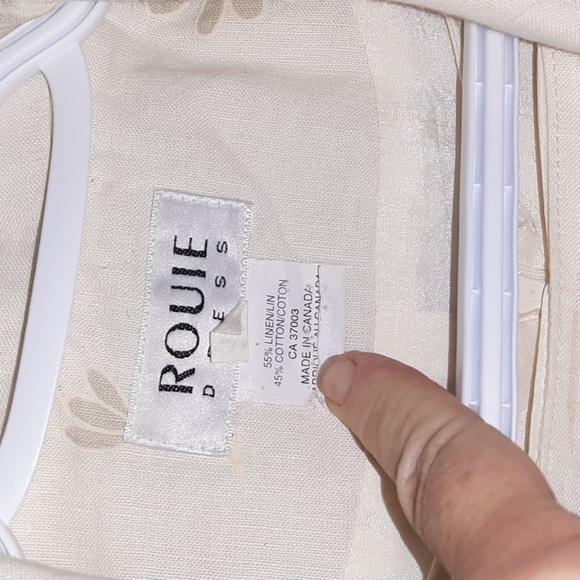 Vintage Linen cotton Rouie dress and Jacket set 10 - Picture 3 of 8